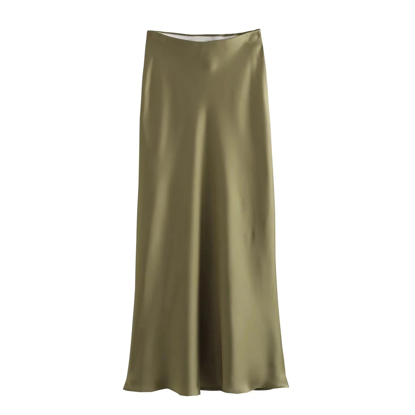 Luxe Satin High Waist Maxi Skirt