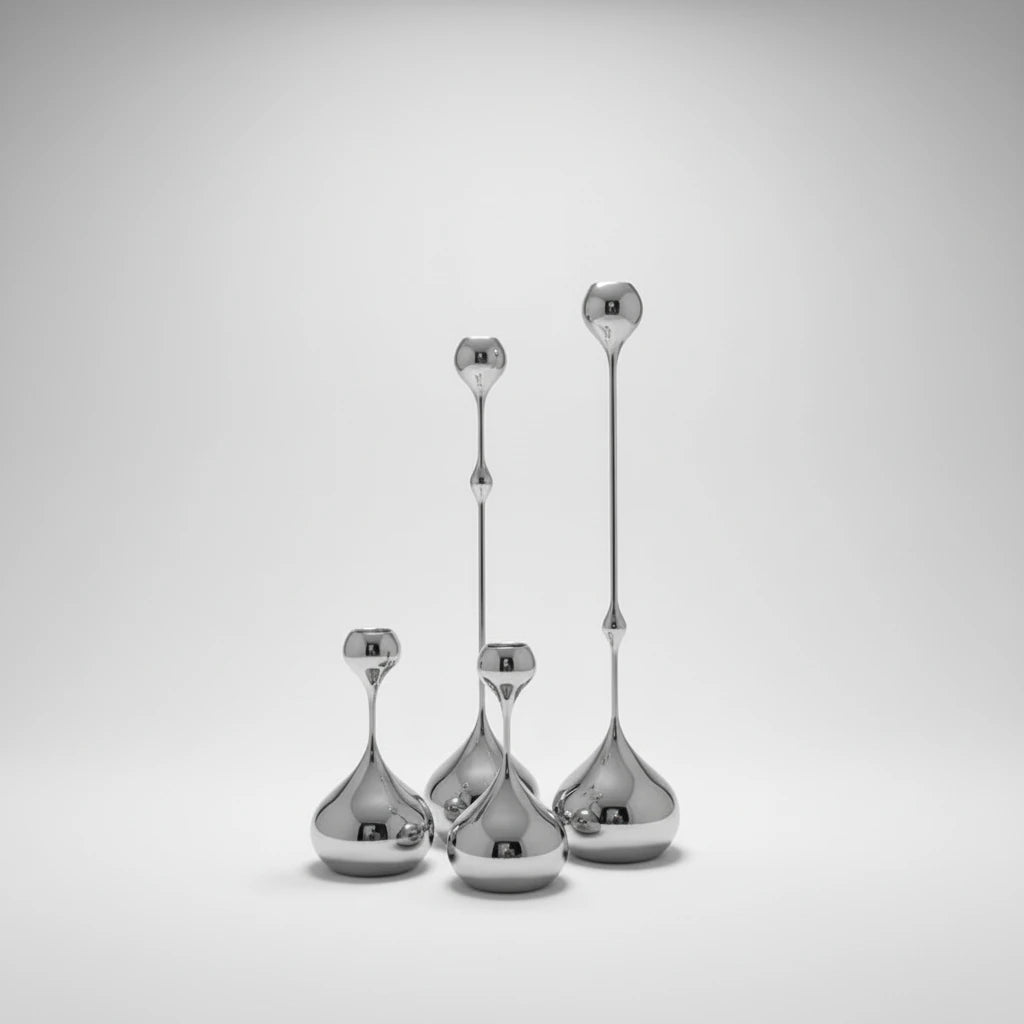 SUNLUX Lumière Stainless Steel Candle Stand