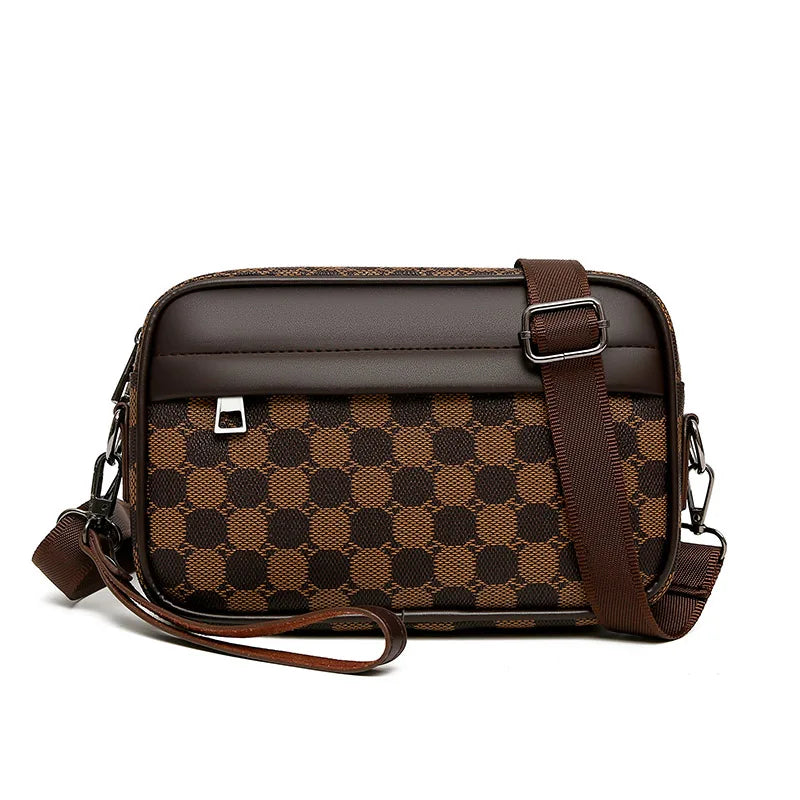 Men’s Business Crossbody Bag-Sleek Leather Satchel