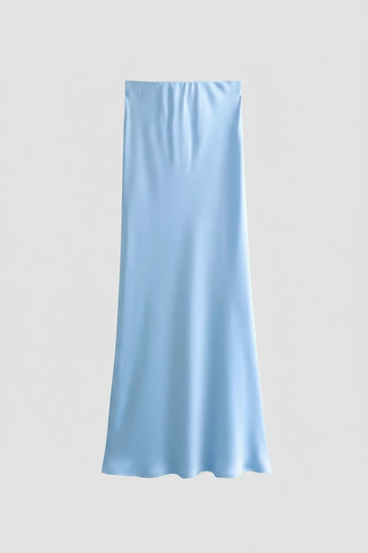 Luxe Satin High Waist Maxi Skirt