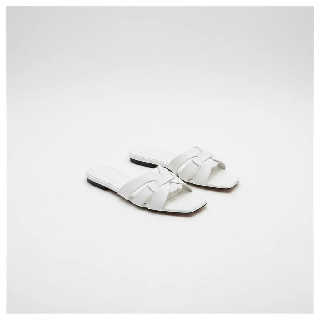 SunLux Leather Slippers For Women