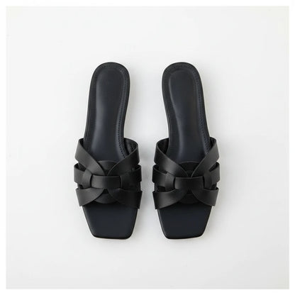 SunLux Leather Slippers For Women