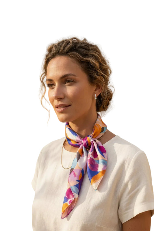 LuxeWrap Satin Scarf