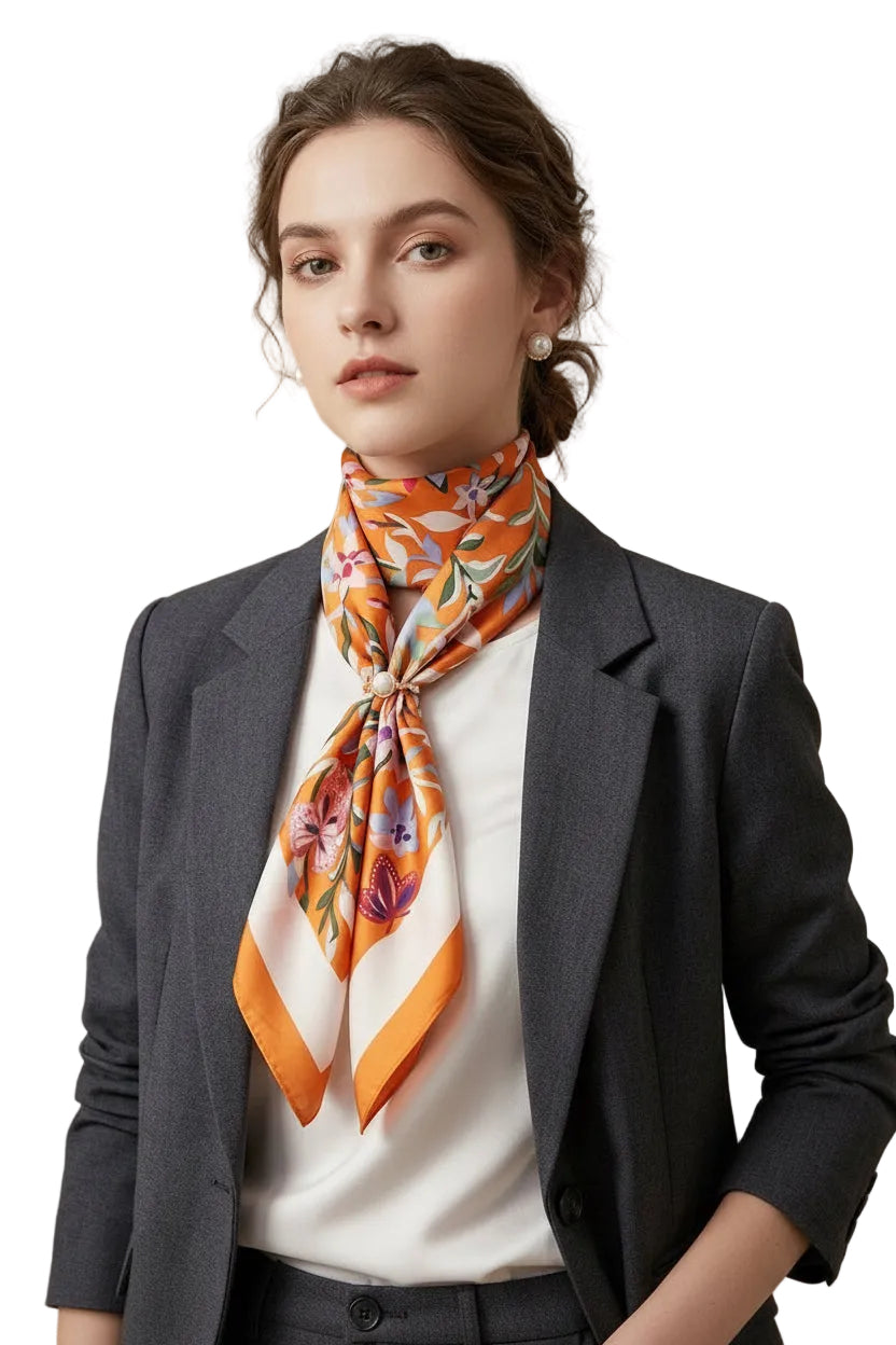 LuxeWrap Satin Scarf