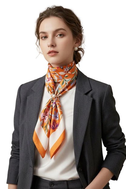 LuxeWrap Satin Scarf