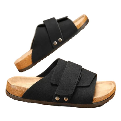 The Cork Suede Slide