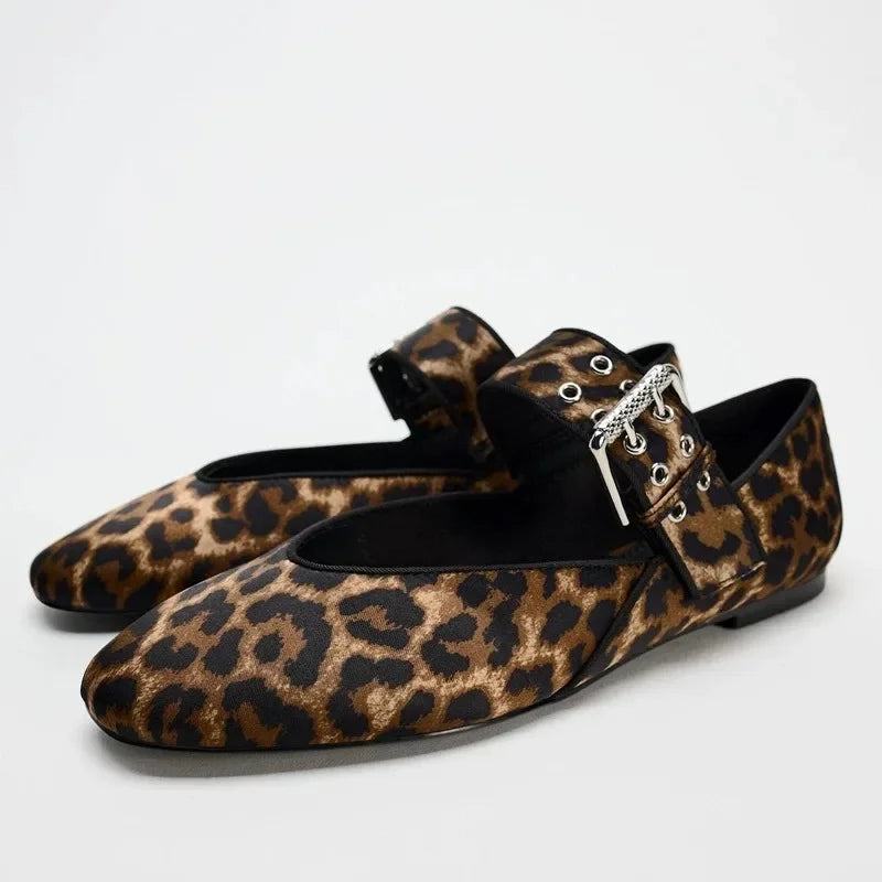 The Leopard Ballet Flat