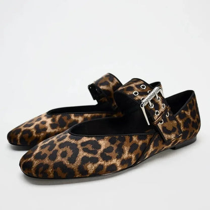 The Leopard Ballet Flat