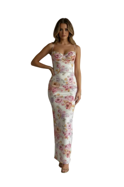 Sunlit Bloom Floral Maxi Dress