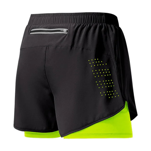 Men's Double-Layer Running Shorts – Premium Quick-Dry