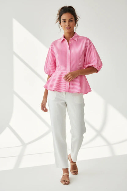 The Pink  Bubble Stripe Shirt