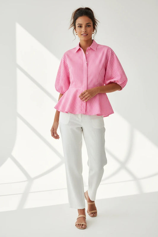 The Pink  Bubble Stripe Shirt