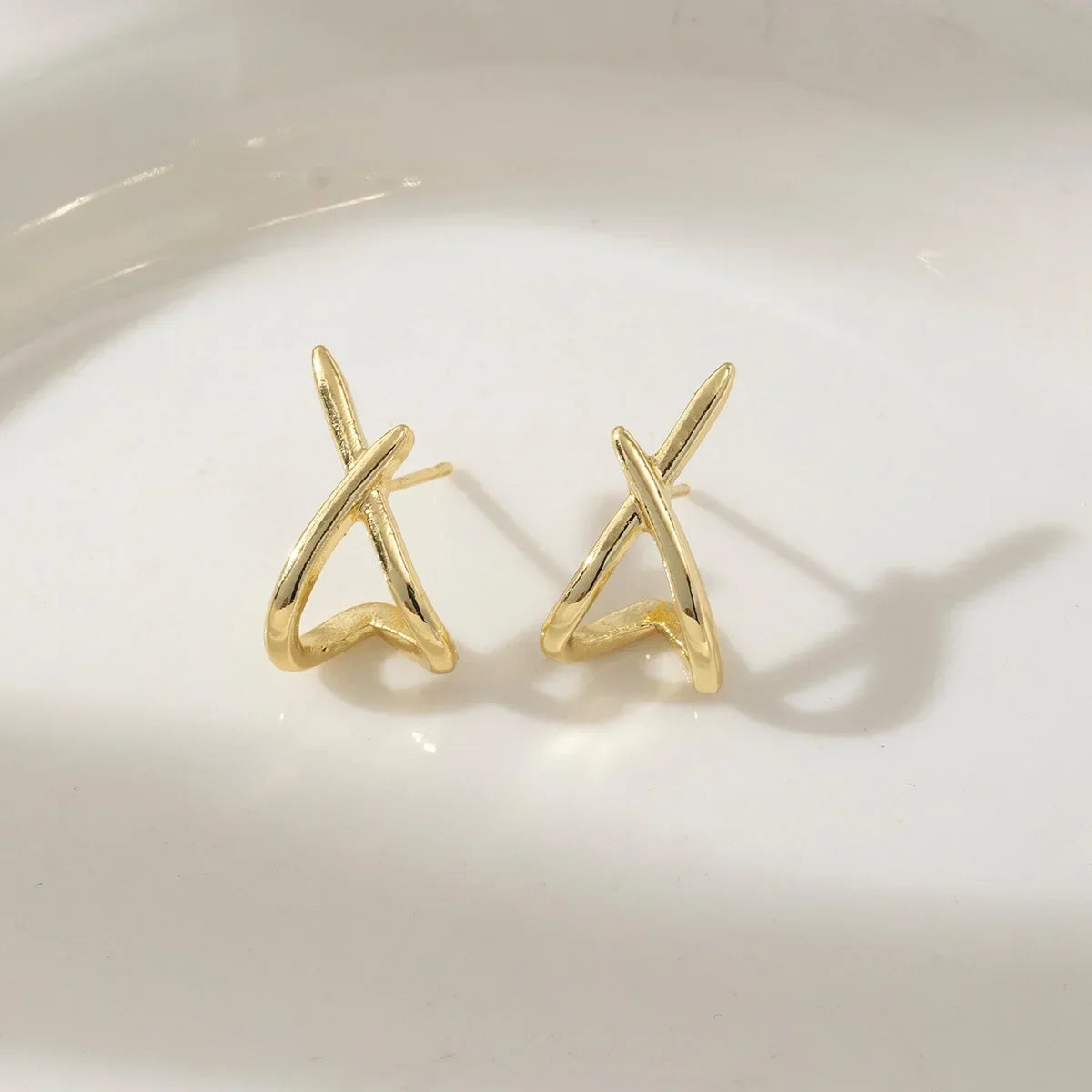 The Cross Stud Earrings