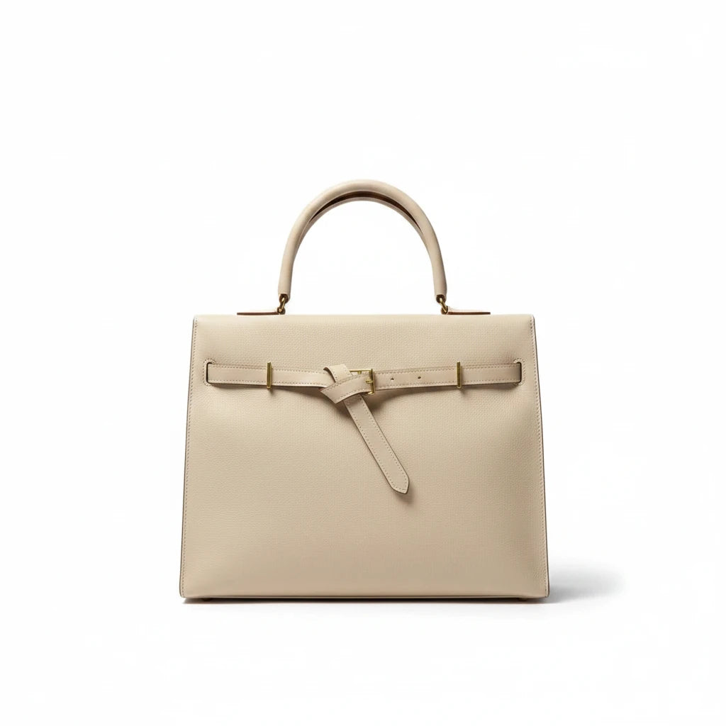Premium Cowhide Leather Handbag – Quiet Luxury Icon Bag