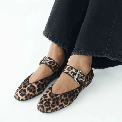 The Leopard Ballet Flat