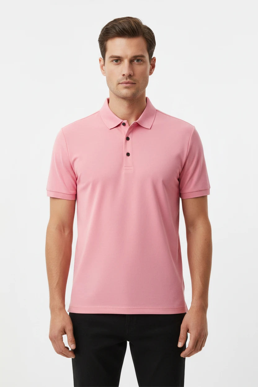 Men’s Casual Office  Shirt – Short Sleeve Stretch Fit