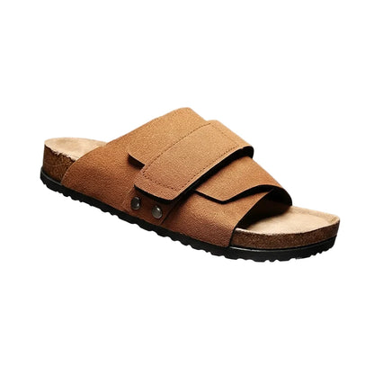 The Cork Suede Slide