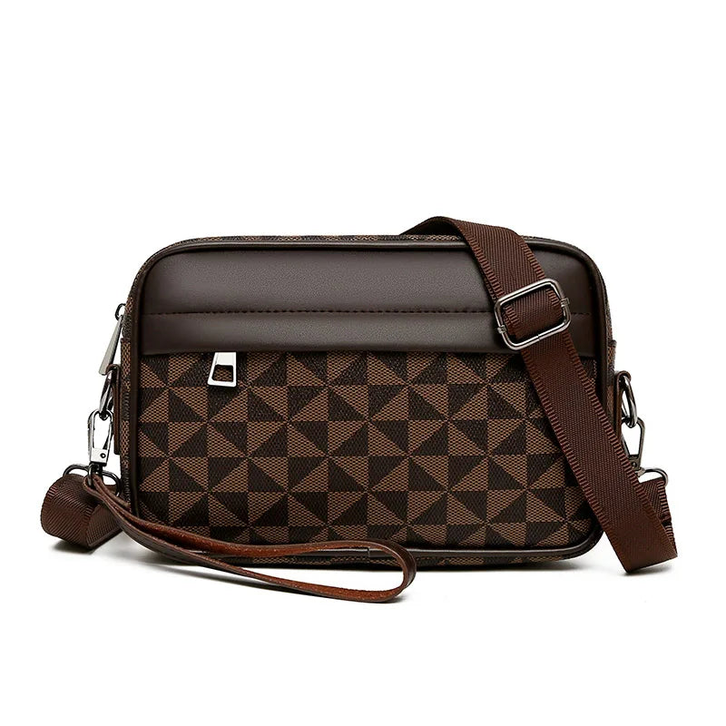 Men’s Business Crossbody Bag-Sleek Leather Satchel