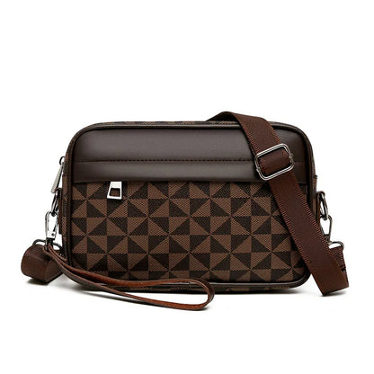Men’s Business Crossbody Bag-Sleek Leather Satchel