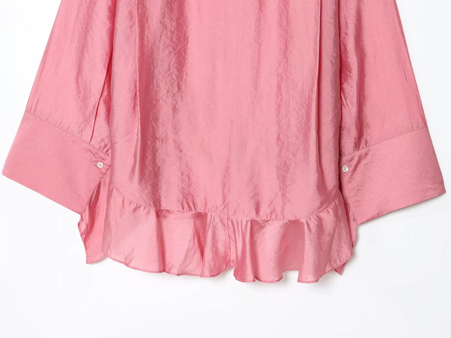 The Silk Gentle Ruffle Blouse