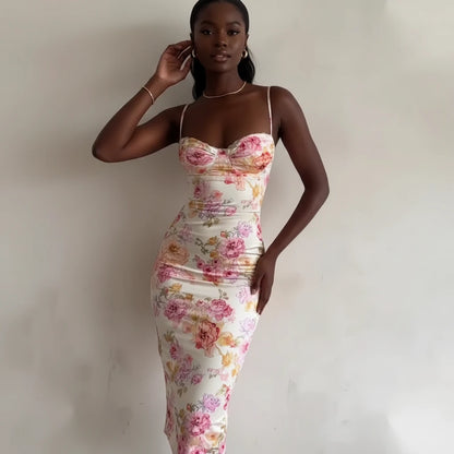 Sunlit Bloom Floral Maxi Dress