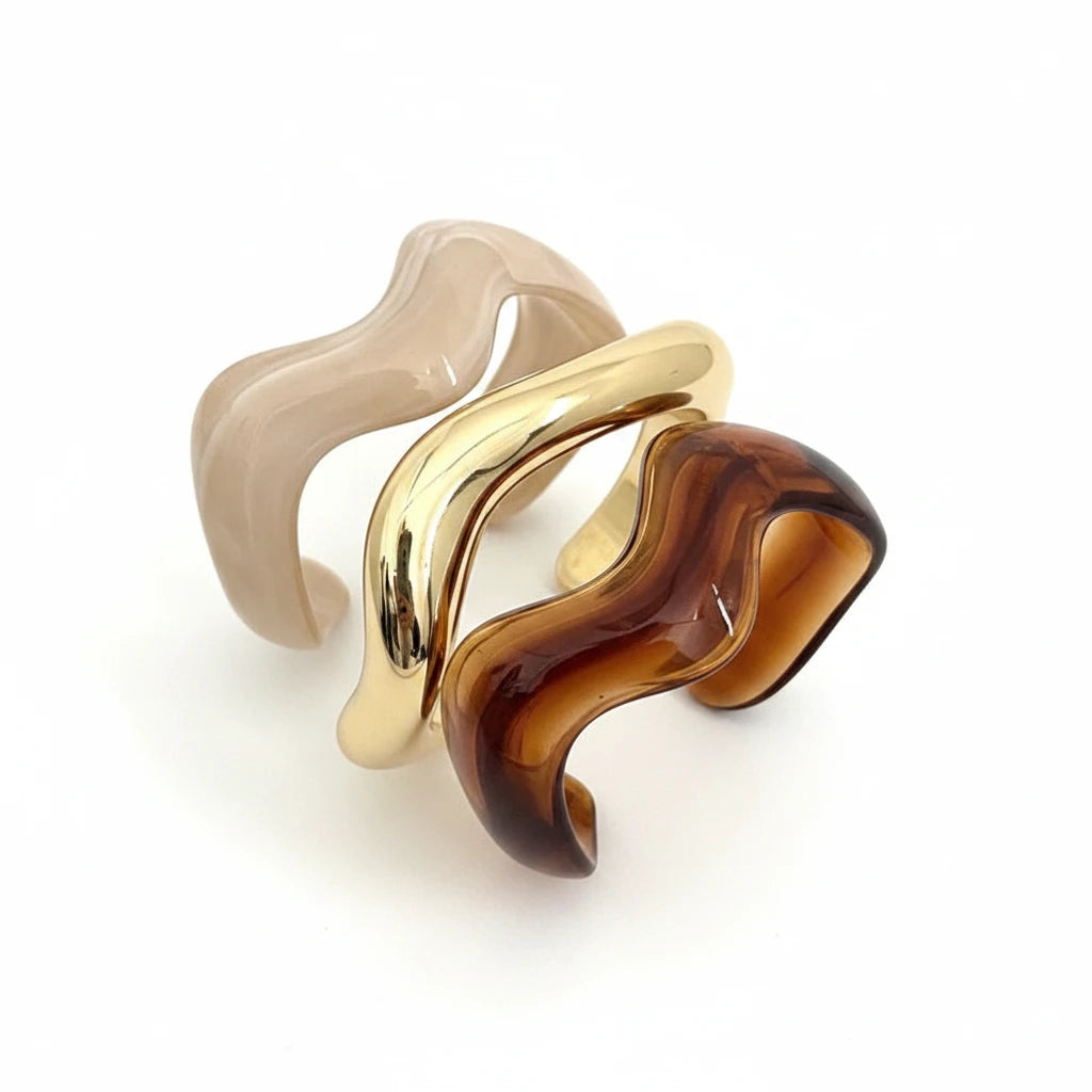 The Wave Ritual Bangle Set