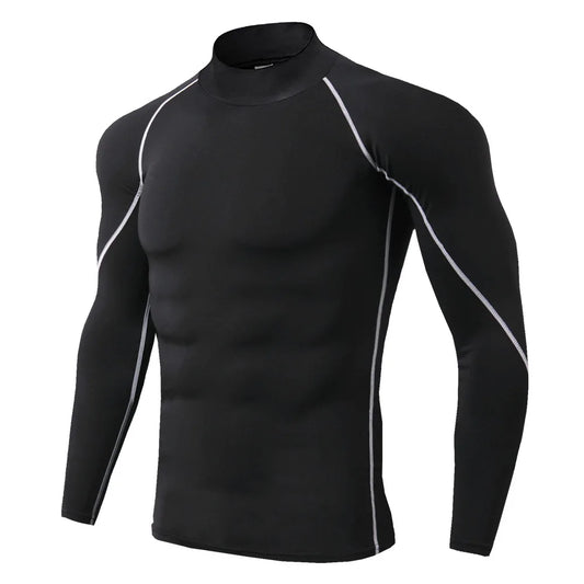 Men's Long Sleeve Compression Tee – Quick-Dry Performance Fit