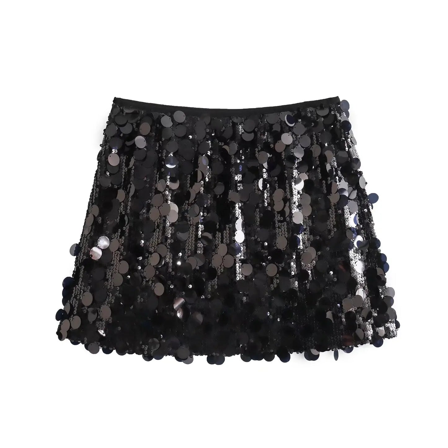 Sequin High-Waist Mini Skirt