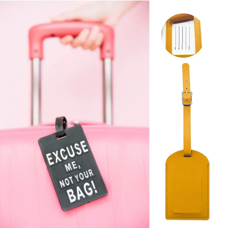 The Leather Luggage Tag