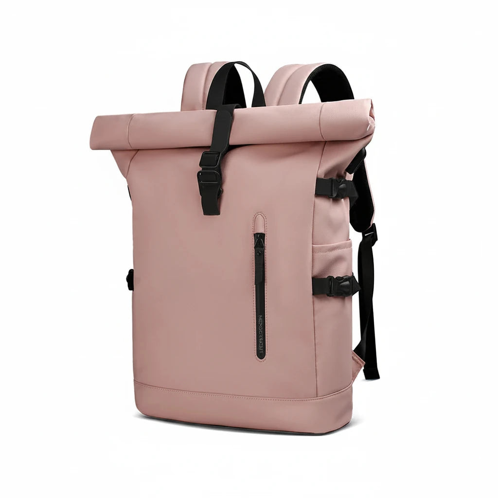 Sunlux Collective Roll-Top Backpack – Sleek Waterproof Laptop Carry for Modern Living