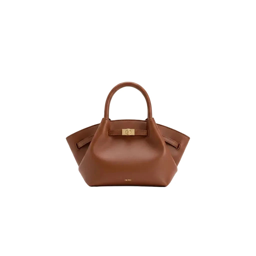 Minimalist PU Leather Mini Tote Handbag – Structured Everyday Fashion Bag