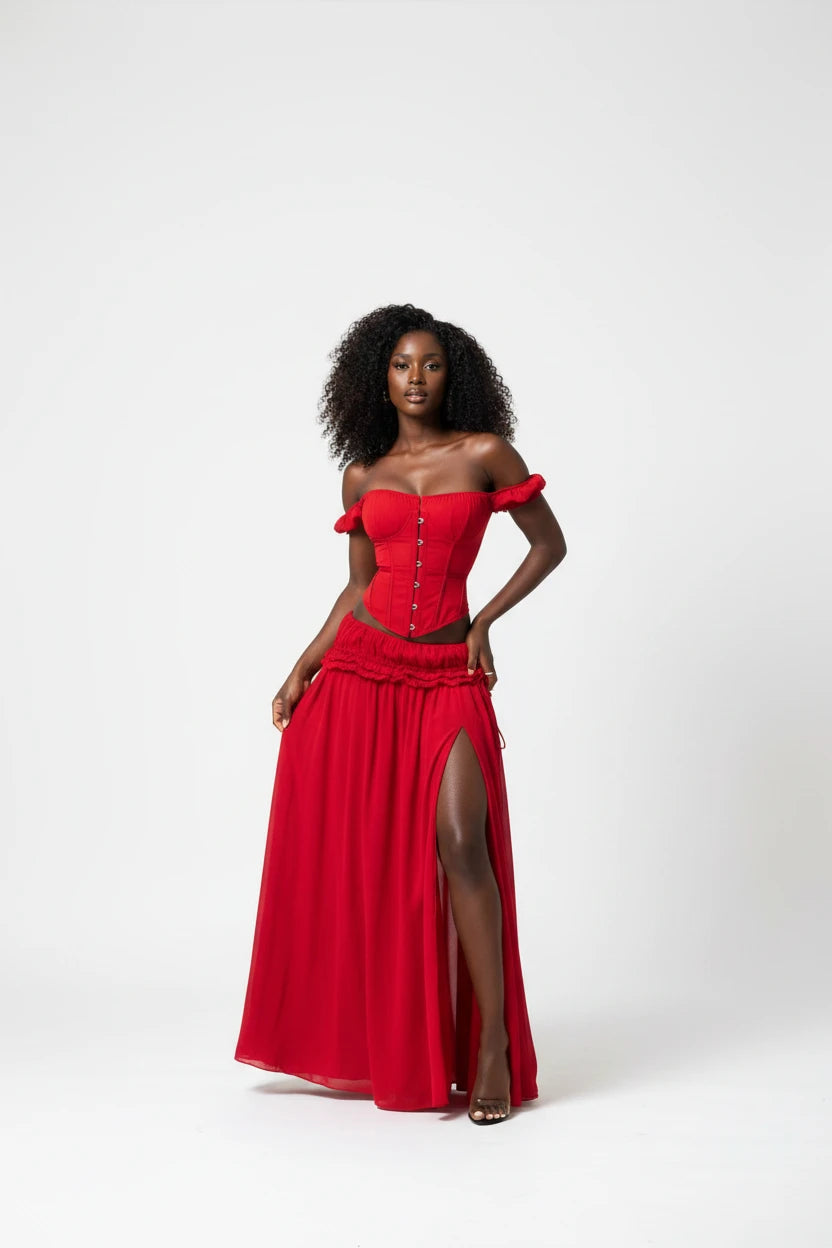 The Scarlet Boho Set