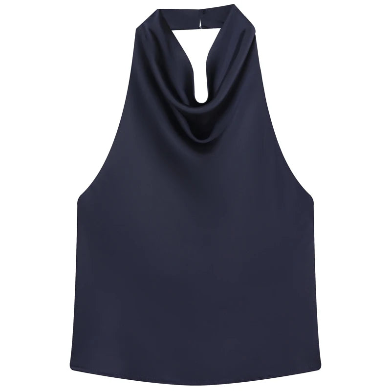 The Satin Halter Vest