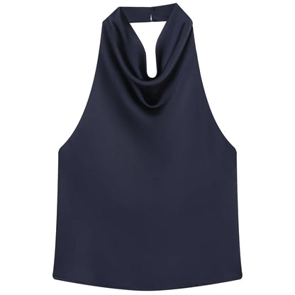 The Satin Halter Vest