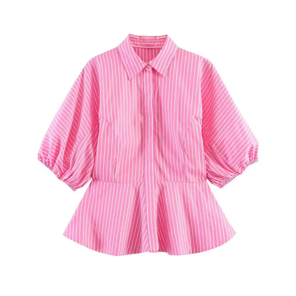 The Pink  Bubble Stripe Shirt