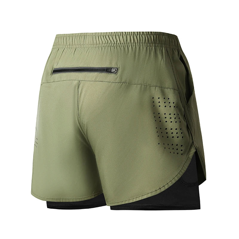 Men's Double-Layer Running Shorts – Premium Quick-Dry