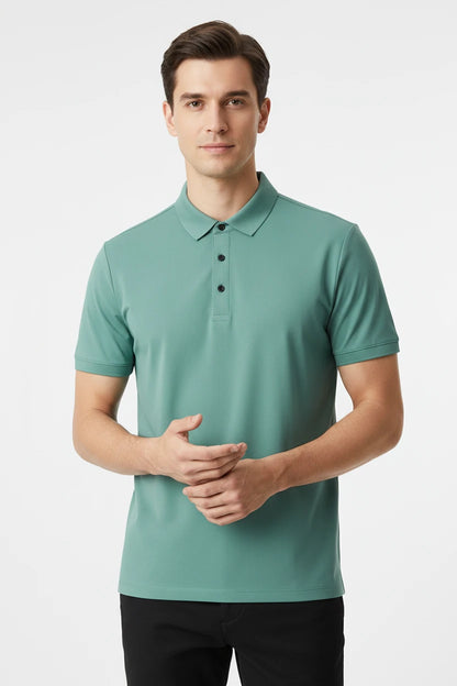 Men’s Casual Office  Shirt – Short Sleeve Stretch Fit