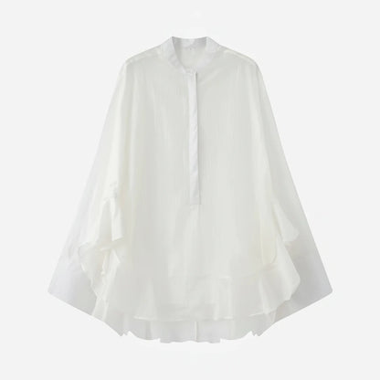 The Silk Gentle Ruffle Blouse