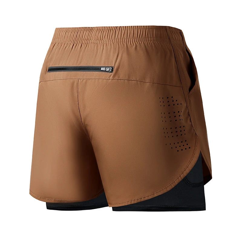 Men's Double-Layer Running Shorts – Premium Quick-Dry