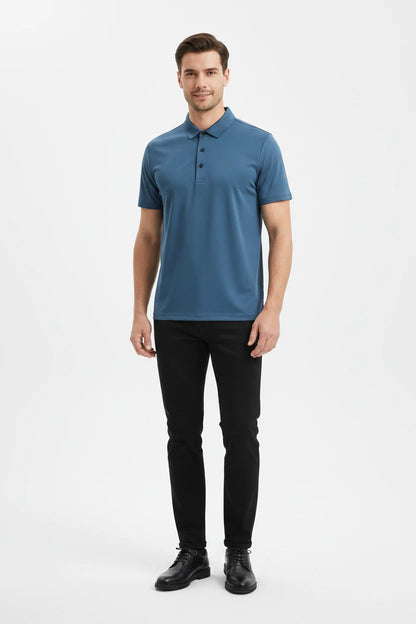 Men’s Casual Office  Shirt – Short Sleeve Stretch Fit