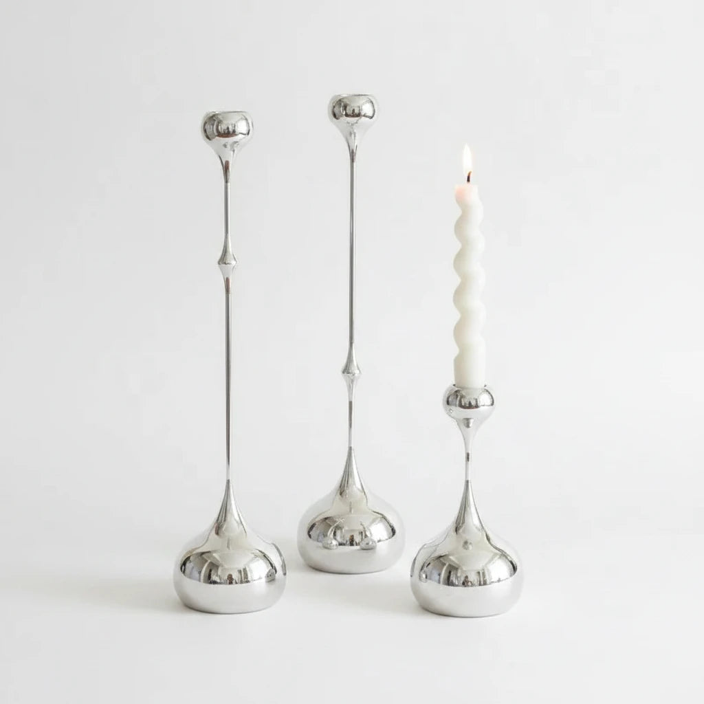 SUNLUX Lumière Stainless Steel Candle Stand
