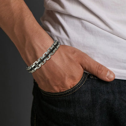 The Obsidian Link Bracelet