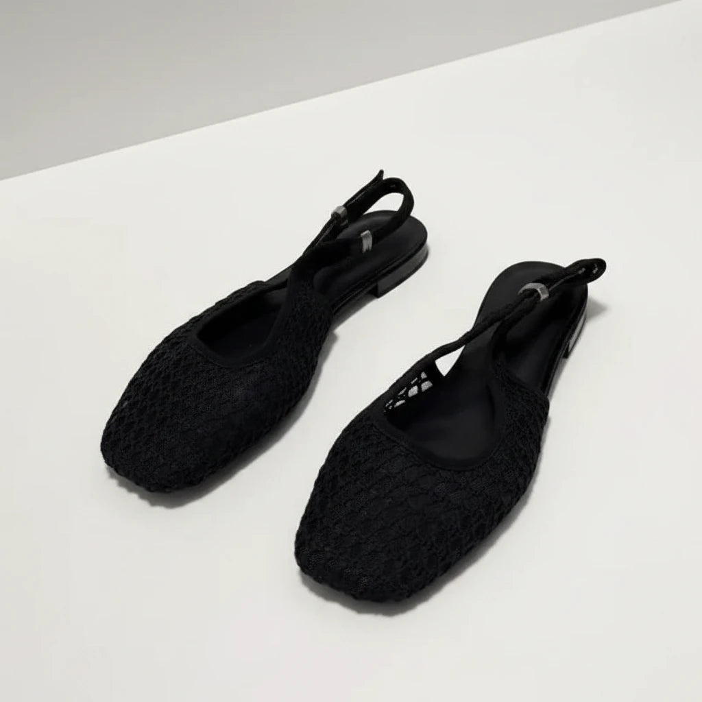 Woven Square Toe Sandals