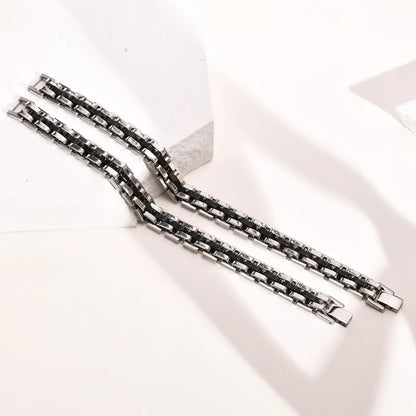The Obsidian Link Bracelet