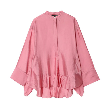 The Silk Gentle Ruffle Blouse