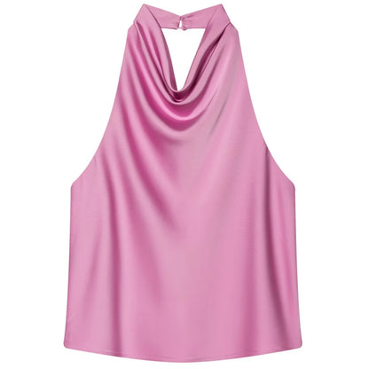 The Satin Halter Vest