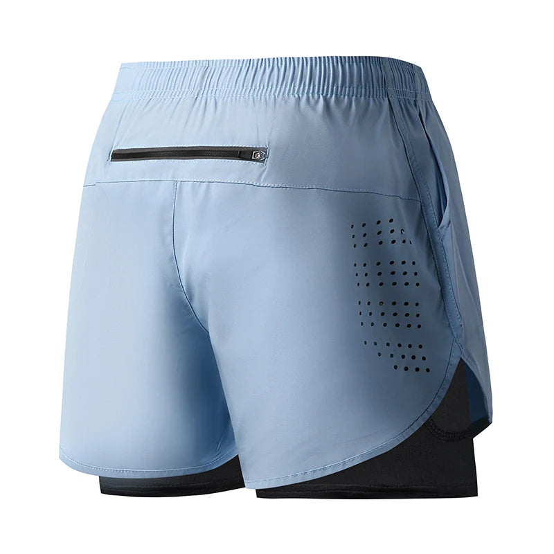 Men's Double-Layer Running Shorts – Premium Quick-Dry