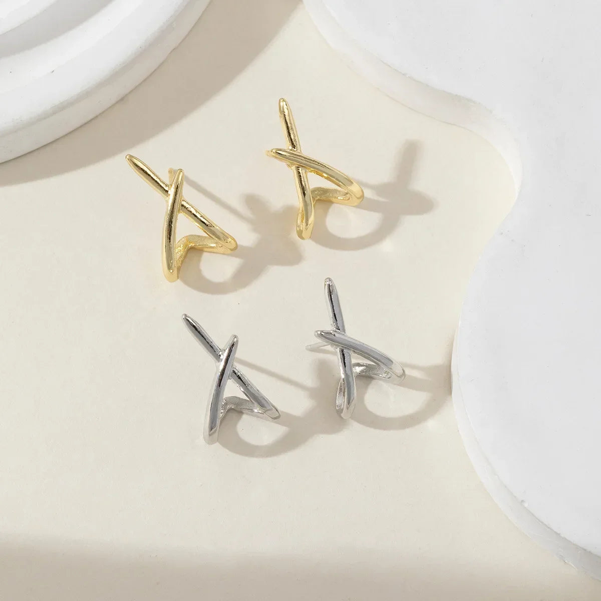 The Cross Stud Earrings