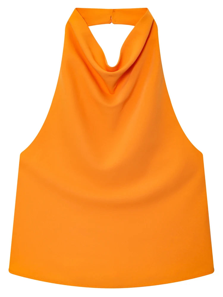 The Satin Halter Vest