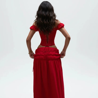 The Scarlet Boho Set